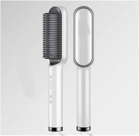 Amazon Com Llzj Professional Electric Hair Straightener Brush Heated Comb Straightening Combs Men Beard Hair Straight Curly Styling Tool Color White Plug Standard Au Beauty Personal Care