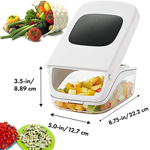 Vegetable Chopper Onion Chopper Dicer Kitchen Vegetable Cutter Dicer Manual Food Chopper Veggie Cutter Chopper Potato Salad Fruit Apple Carrot Chopper With Container