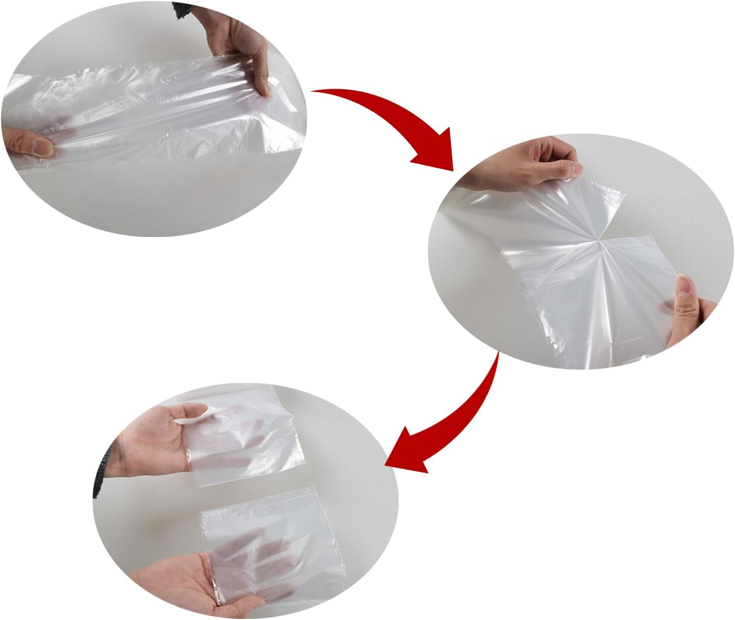 Farmoon 13 Gallon Kitchen Garbage Bag, Clear Trash Can Liner Bags, 9 Rolls/225 Bags