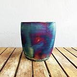 RAAQUU Seicho 6" Wide Planter Pot Ceramic Pottery Handmade for Indoor Plants, Cactus, and Succulents