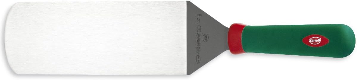 Premana Professional Hamburgher Spatula, Stainless Steel, Silver, 39x10x8 cm