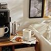 Sweese 21 Oz Large Mug Set, Porcelain Stackable Mugs Sets of 6, Coffee Cups with Handle for Coffee, Tea and Mulled Drinks, White