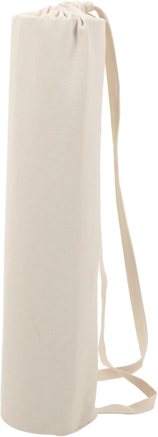 Mikikit Yoga Mat Carrier Bag Lightweight Cloth Yoga Cushion Storage Pouch with Shoulder Strap for Fitness Gym Travel Hiking Camping Daily Use