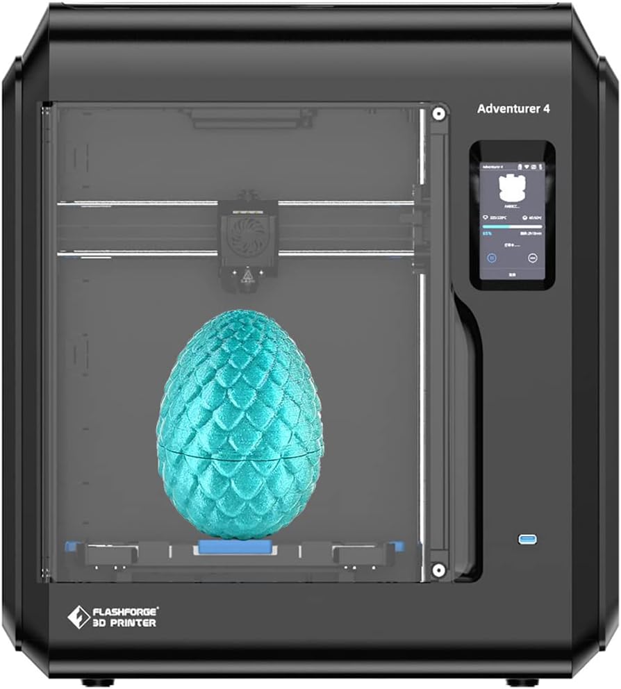 FLASHFORGE Imprimante 3D Adventurer 4, nivellement automatique, surveillance de la caméra à distance, reprise de l&rsquo;impression précise, buse…