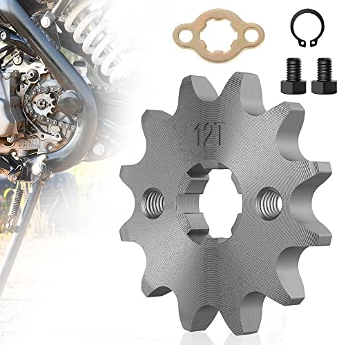 RUTU 428 12T 17mm Front Engine Sprocket Kit - Compatible with 50cc, 70cc, 110cc, 125cc, 140cc& 160cc Dirt Bikes, ATVs, Quads with 17mm Output Shaft