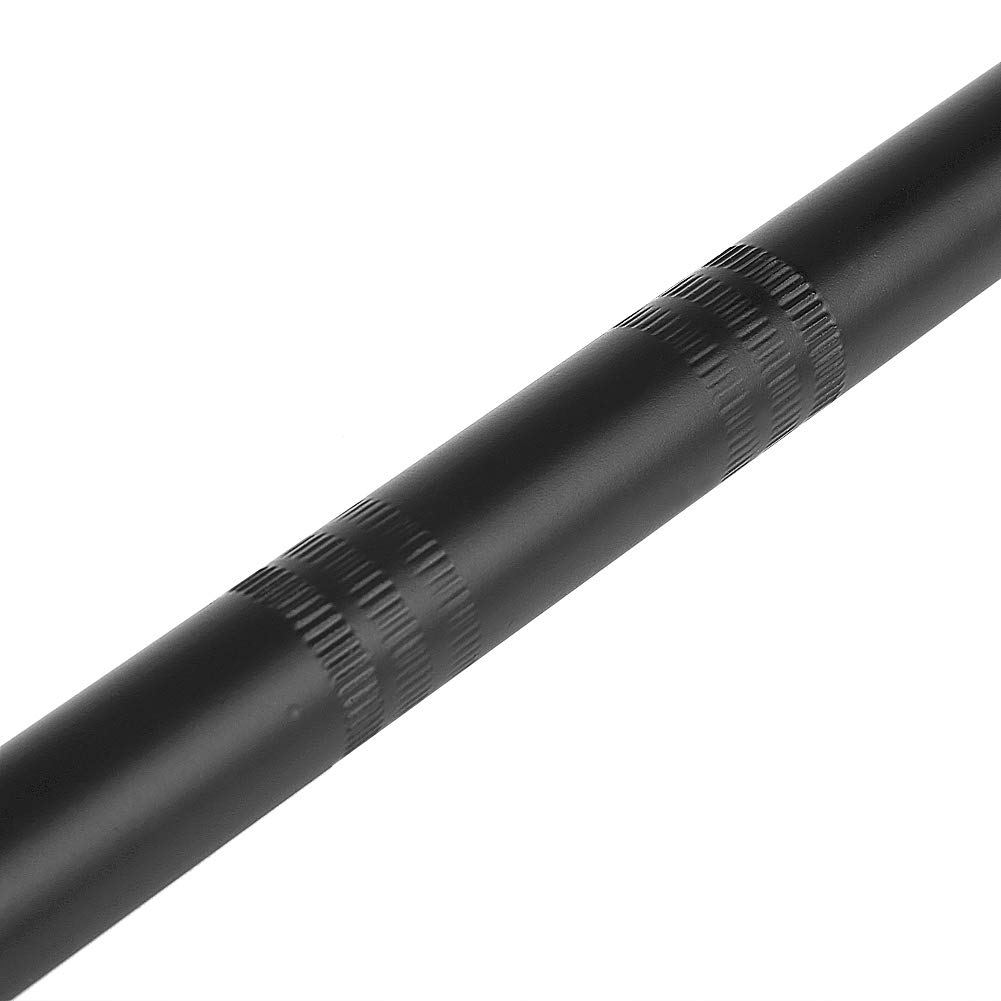 Guidon Drag Bar 22mm, Rétro Moto 7/8", Barres de Dragage en Fer, Bend Gardique (Noir)