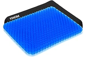 Double Thick Egg Crate Foam Padding Seat Cushion with Non-Slip Cover