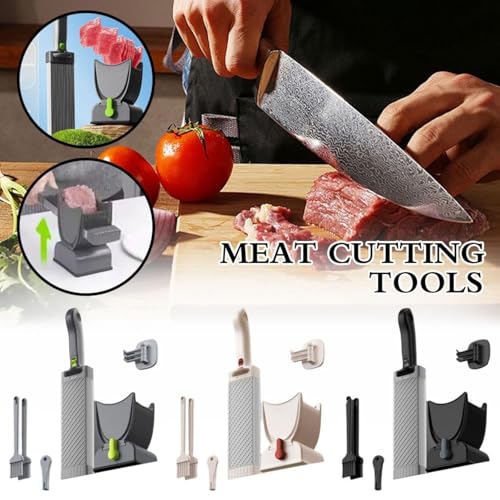 Meat Slicer Machine - Stainless Steel Adjustable Thickness Meat Cutter for Home Kitchen, 2-4 mm Setting, Ideal for Fresh Meat Preparation - Image 3