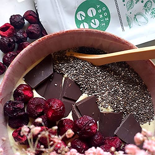 Gefriergetrocknete Kirschen | Sauerkirschen Getrocknet | Obst Gefriergetrocknet | Trockenfrüchte Gefriergetrocknet | Freeze Dried Fruit Dried Cherries | Fur Smoothie Gefriergetrocknete Früchte (90g) – Bild 5