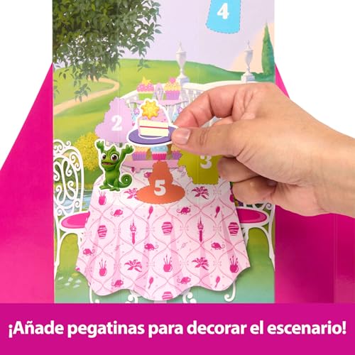 Muñeca Rapunzel Disney Princess Spin Reveal con falda de flores Mattel HTV86 6
