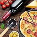 DecorRack 13 Inch Carbon Steel Pizza Pan, [Premium] Non-Stick Coating, Commercial Grade, Serving Tray, Heavy Duty Round Baking Tray for Oven Use (2 Pack)