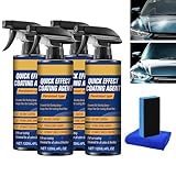blmcoos Hochleistungs-Schnellversiegelungsspray für Autos, Keramikversiegelungsspray, Autowachspolitur, multifunktionaler Kratzerentferner für die Fahrzeugaußenpflege und den Lackschutz (4)