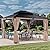 FAB BASED 10x12FT Hardtop Wood Gazebo, Natural Solid Cedar Frame Gazebo with 2-Tier Vented Roof, Outdoor Metal Canopy Pavilion with Netting & Curtains for Deck, Garden, Backyard, Lawn (Khaki)
