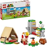 LEGO Super Mario Jeu de construction du camp du capitaine Toad. - Pretend Play Set pour les enfants, âges 6+ - Construction de blocs pour les garçons & Filles W/Crapaud, Goomba, & Figures des jouets de navets - Idée cadeau pour les anniversaires - 72040