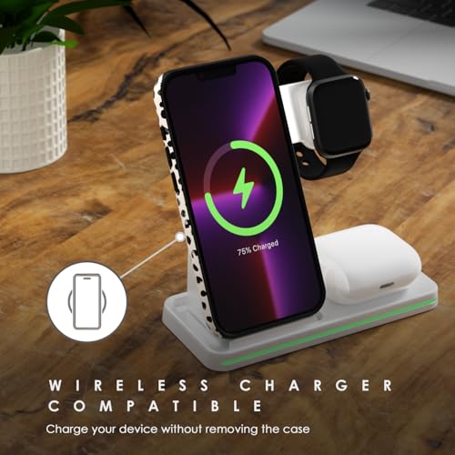 Coque iPhone 13 Pro imprimé guépard plastique rigide silicone