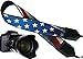 Produktbild intepro Uns Flagge Kameragurt. Vintage US Flagge Kamera. Schwarz DSLR/SLR Kamera Gurt. Robust, leichtes und gut gepolstert Kamera Strap. Code 00009