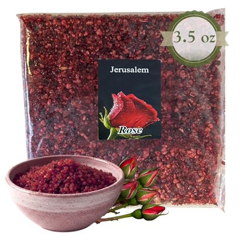 Holy Land Market Jerusalem Crushed and Sealed Flower Incense from The Holy Land (Rose, 3.5 Ounces)