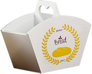 Iceclubs Portapane - Scatola Per Decorazione Cestino In Legno Massello (Senza Coperchio),Contenitore Per Cucina/Ristorante/Panetteria, Cibo Secco