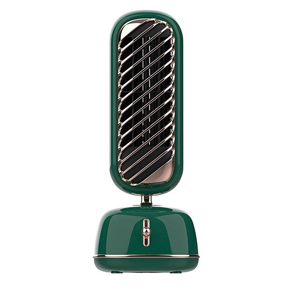Retro Vertical Desktop Fan, 3-Speed Silent Tower Fan, Spray humidifier, Portable air Conditioning Fan, Bedroom, Office, Mini air Cooler