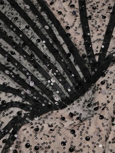 Women's Evening Dresses Black Birthday Dress for Pleated Elegant Gowns Sequins Party Clothes Prom Gown3