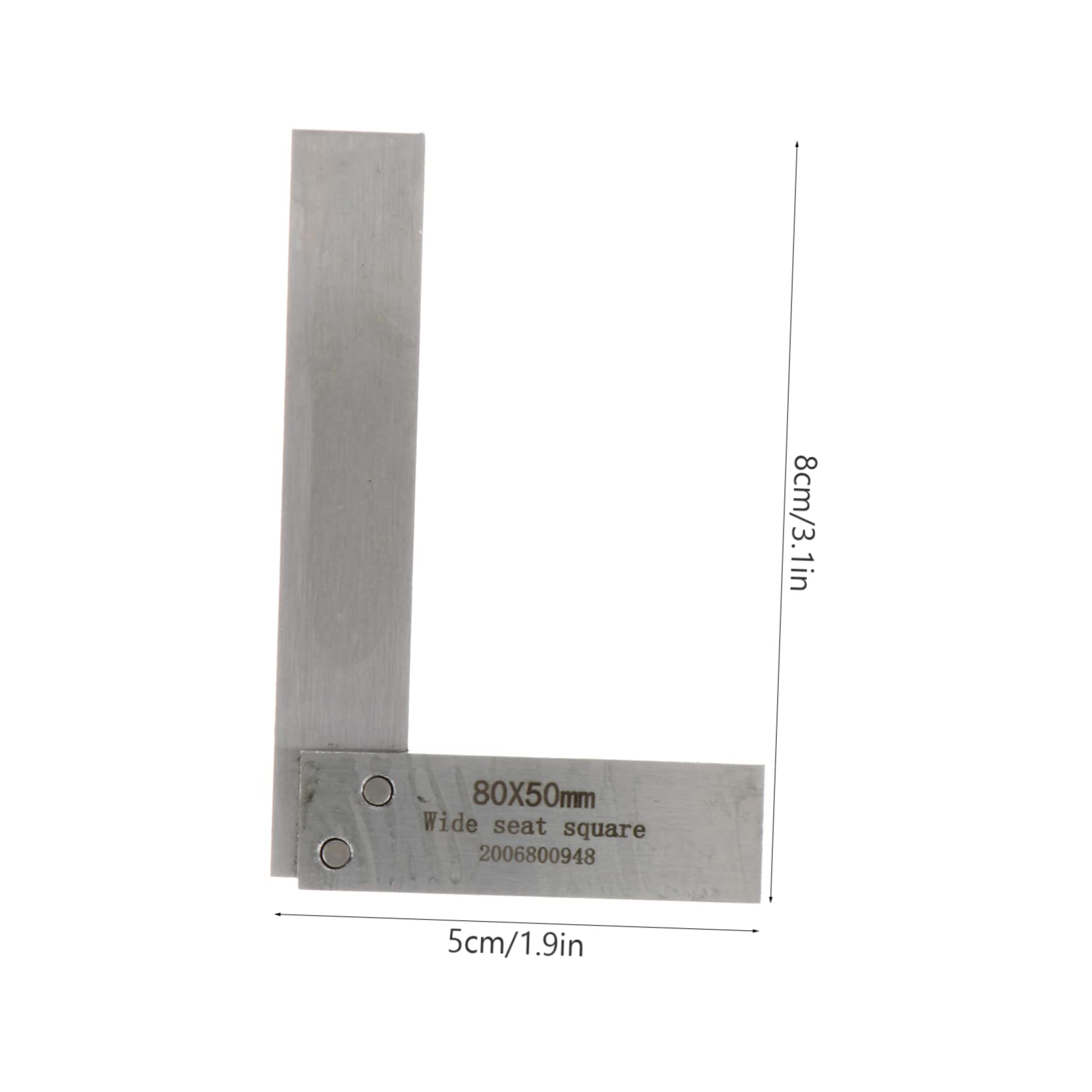SEWACC Innovative Degrees Carbon Steel Ruler Wide Seat for Woodworkers Machinists