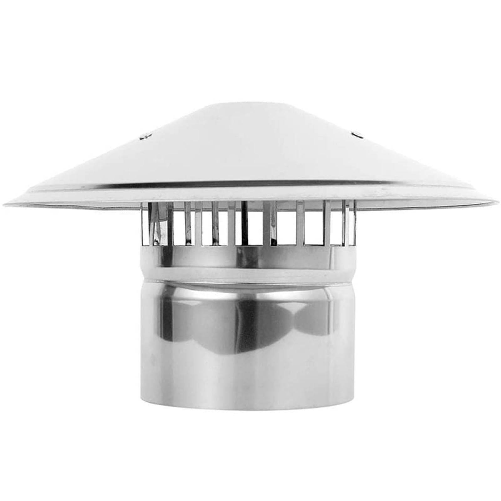 Amazon.com: ENTRYX Stainless Steel Roof Cowl 75-200mm Ducting Pipe Woodburner  Flue Liner Ventilation Chimney Pot Anti Down Draught Rain Cover (Size :  170mm) : Tools u0026 Home Improvement