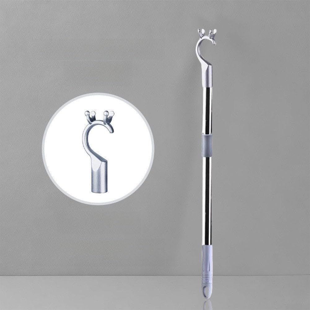 Tringle télescopique extensible en métal pour placard et étagère haute