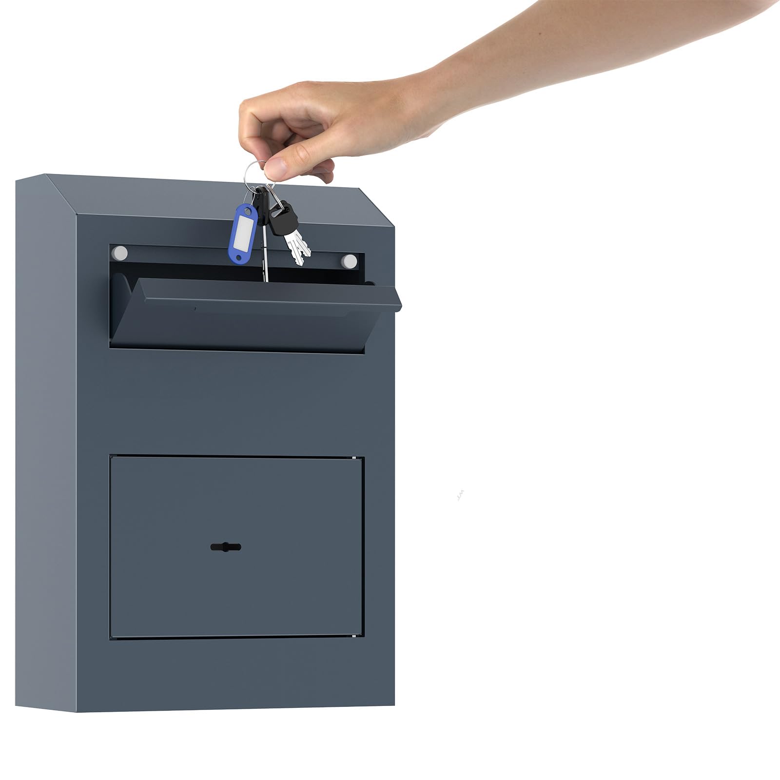 Profirst Epsilon petit coffre-fort Matériel de fixation inclus Serrure à double panneton avec système anti pèche.