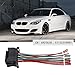 Micro Traders 12 Pin Car Headlight Halogen Lamp Connector Wiring Harness for E60 G30 E63 F20 F30 E87 E90 E92 6925638 61132359991 15cm Length Automotive Parts