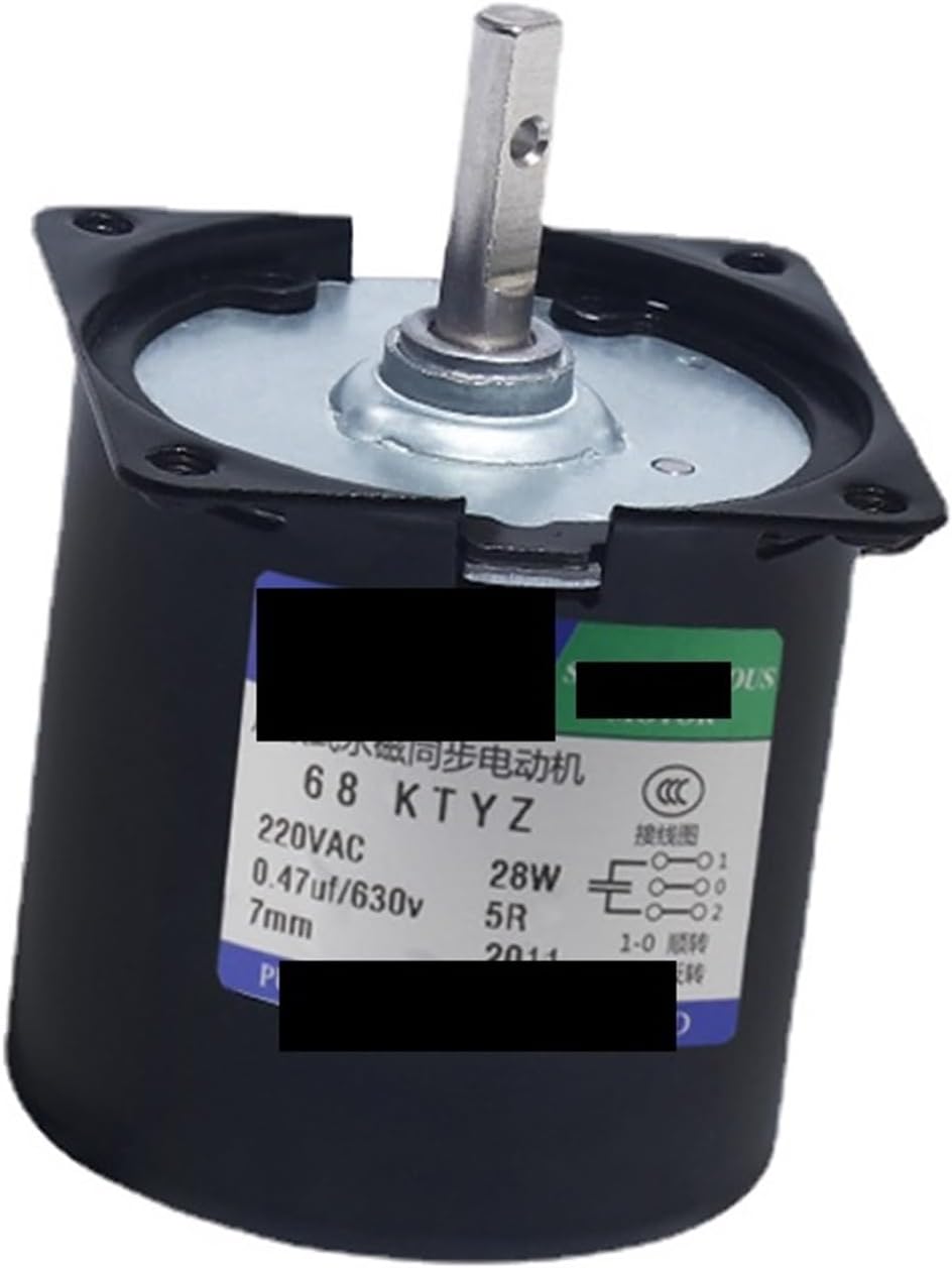 Synchronous Motor 68KTYZ 28W AC 220V Permanent Magnet Gear Positive and Negative Low Speed Multi-Speed Large Torque(30rpm)