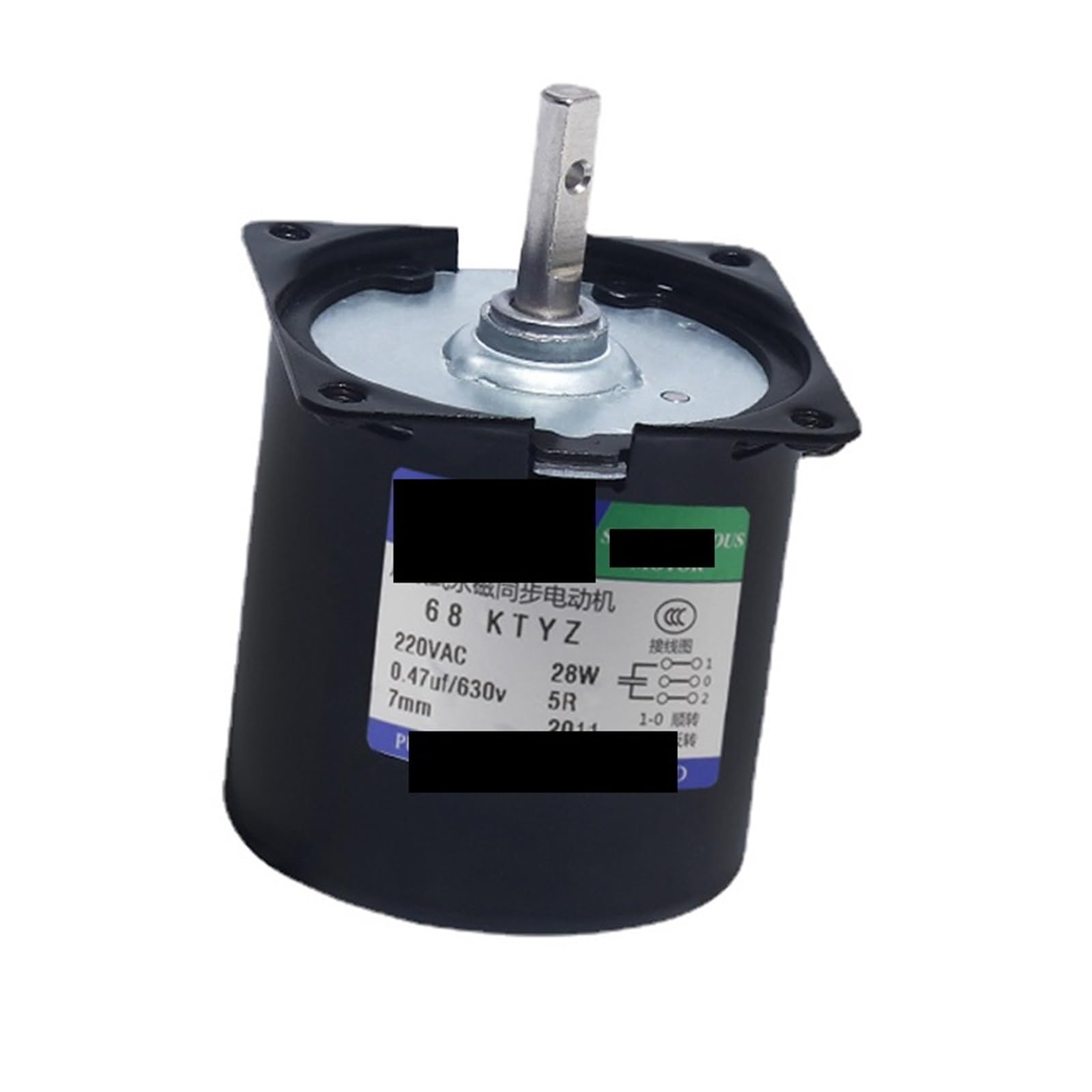 MUYTQAERG Synchronous Motor 68KTYZ 28W AC 220V Permanent Magnet Gear Positive and Negative Low Speed Multi-Speed Large Torque(60rpm)