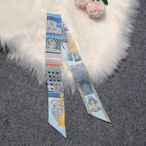 Image of Pure Mulberry Silk Scarf - Lightweight Neckerchief,Packed Handbag Band Hair Neck Scarves for Fashion Gifts