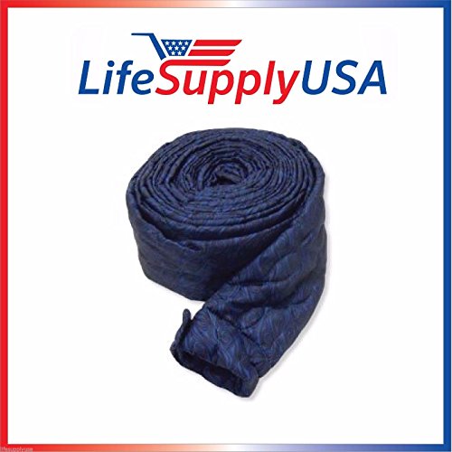 LifeSupplyUSA 35 Ft Quilted Padded Central Vacuum Hose Cover with Zipper