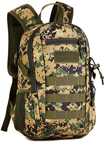 SYMALL 12L Herr Taktisk Ryggsäck Militär Backpack Molle Liten Ryggsäck för Student Assault Kvinna Axelväska Camping Vandring...