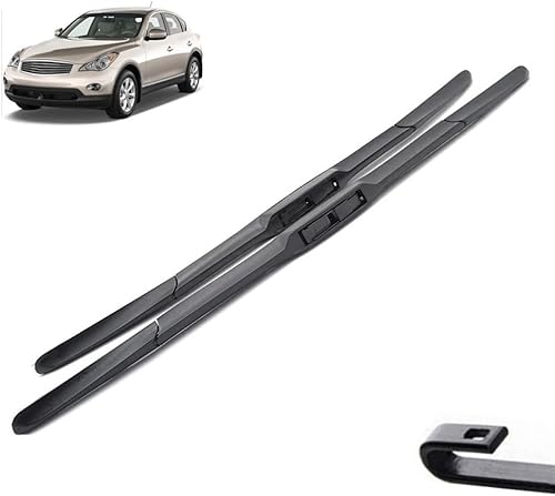Miniatura 1 de Car Wiper Front Wiper Blades Compatible with Infiniti EX35 facelifted 2011-2012 Windshield Windscreen Window Car Rain Brushes 24"+17"