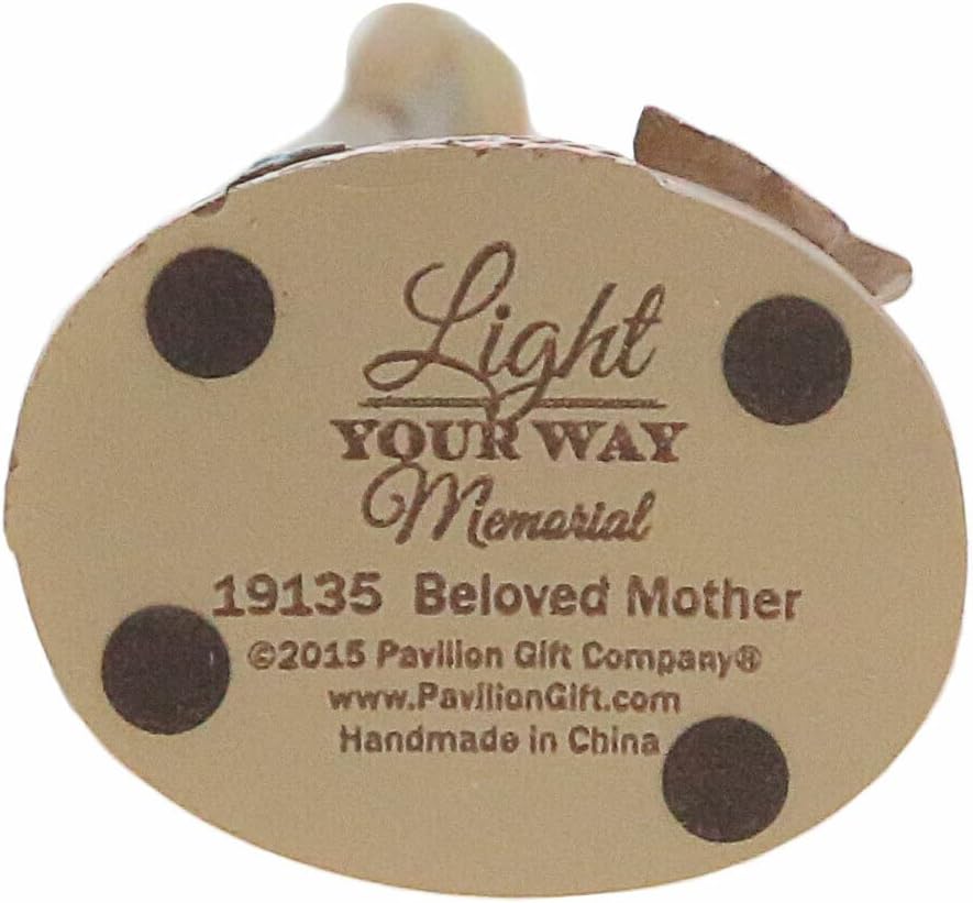 Miniatura 6 de Pavilion Gift Company 19135 Light Your Way - Figura conmemorativa de la madre ángel amada, 5-12 pulgadas, marrón