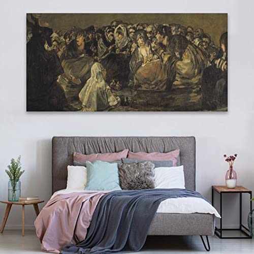 The Great He-Goat 1823 By Francisco De Goya Romanticism And Impressionism Canvas Art Print Canvas Wall Art Prints For Wall Decor Room Decor Bedroom Decor Gifts 20X40Inch(50X100Cm) Frame-Style #TOP4