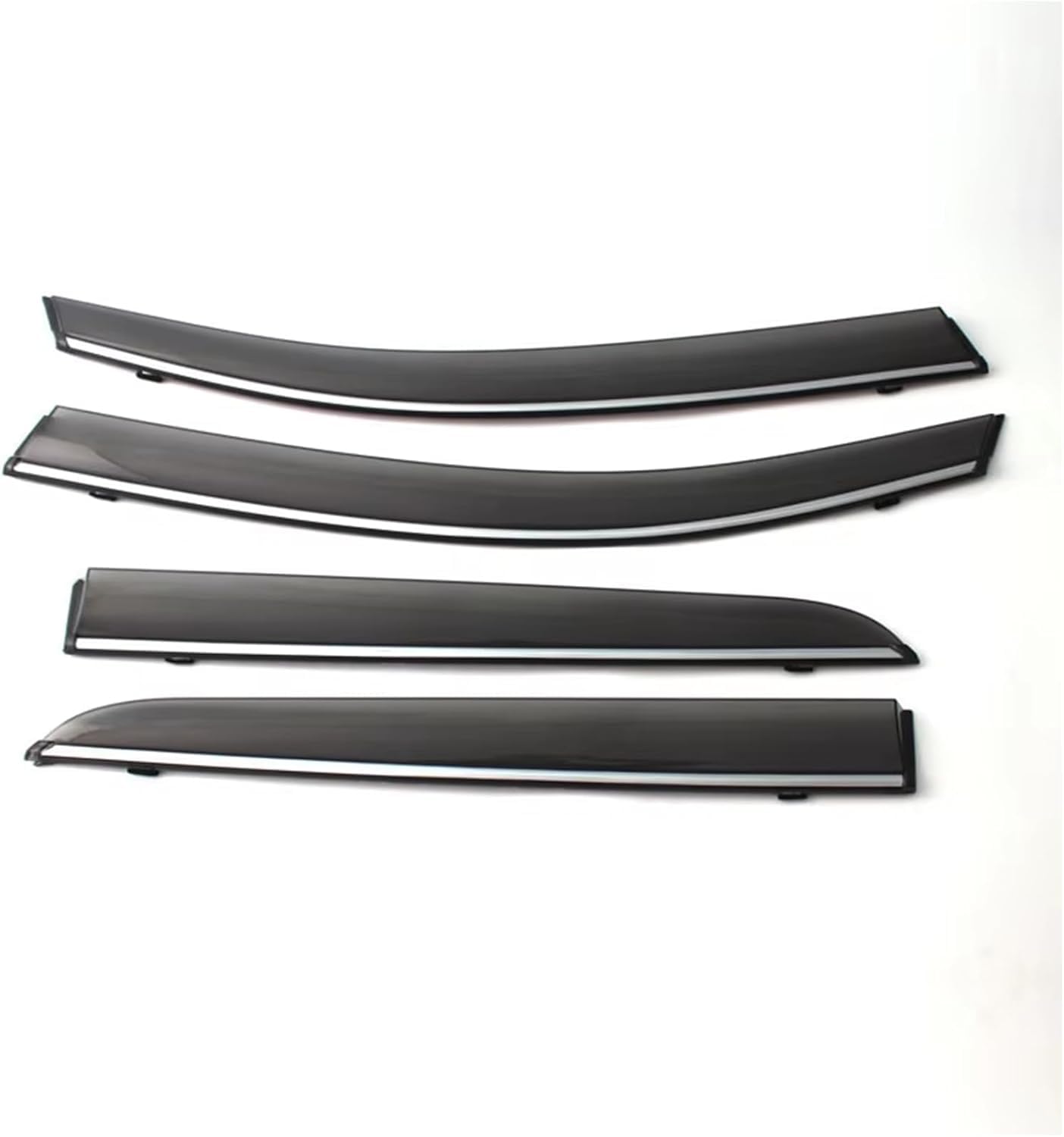 Acwyahso Normal Rain Guards Wind Deflectors For Ford Fiesta Sedan 2010-2018, 4Pcs Vent Visors, Allows Fresh Air & Keeps Rain Out, No-Drill Install