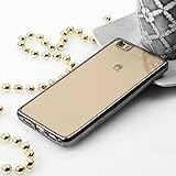 Transparente Funda de silicona y elástico para Huawei o iPhone; Funda con cloro y borde; todos los puertos accesibles; Perfil botones con material de silicona cubierto