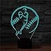 Produktbild Nologo 45532rr Tischlampe Baseball-Sport-Form 3D bunten LED-Vision Light, USB-Touch-Version