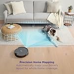 Shark Navigator Robot Vacuum and Self-Empty Base with Bagless 60-Day Capacity Self-Empty Base, SmartPath Navigation, Powerful Pet Hair Pickup, Anti-Hair Wrap, For Carpets & Hard Floors, Grey, RV2120AE - Image 4