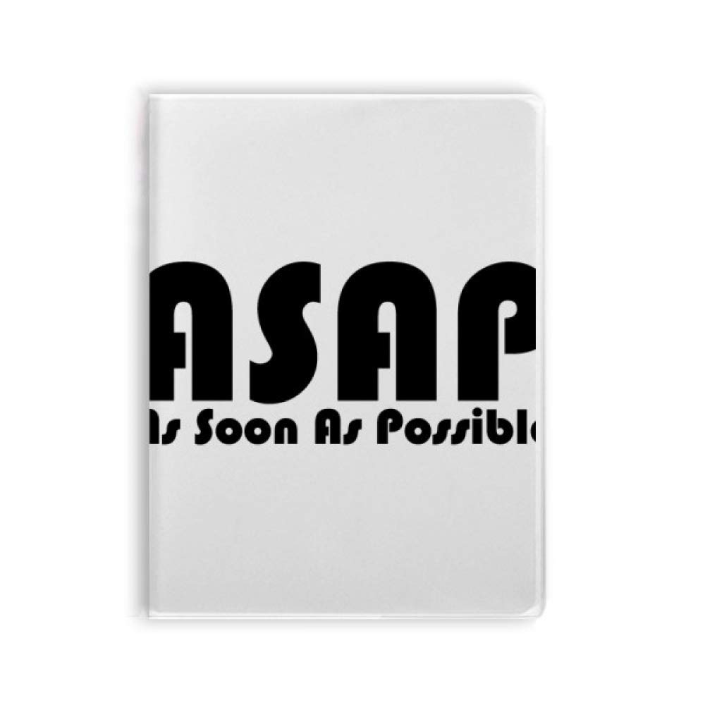 Carnet de notes inspirant As soon as possible pour organiser vos réunions - 4