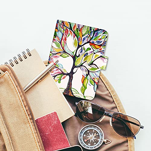 Passport Holder Cover, Acdream Protective Premium Leather Rfid Blocking Wallet Travel Case For Passport/Credit Card/Air Ticket, Love Tree #TOP6