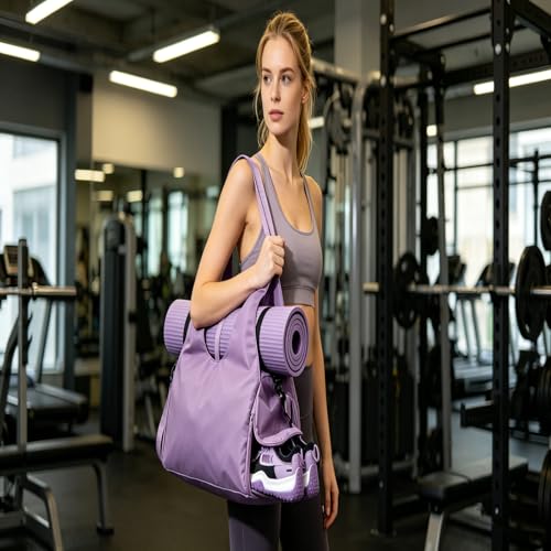 Bolsa para esterilla de yoga HEYANN con zapatillero, ideal para fitness y natación 3