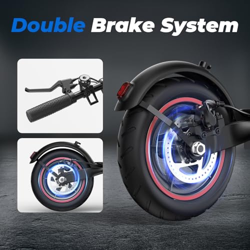 HeyScooter Electric Scooter, 34-45KM Range 500W Motor 8.5-9.3" Pneumatic Tires Fast Electric Scooter for Adults with APP Control,3-4 Speed Modes,Multiple Braking Systems Foldable E Scooter - Image 5