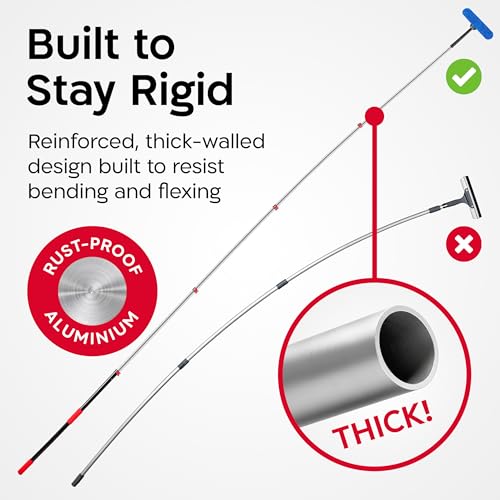 Image of Tyroler Professional Window Squeegee with Extension Pole 6-19 ft