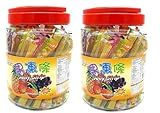 Picture of Jin Jin Fruit Jelly Filled Strip Straws Candy - Many Flavors! (35.26 oz)(TWO PACK)