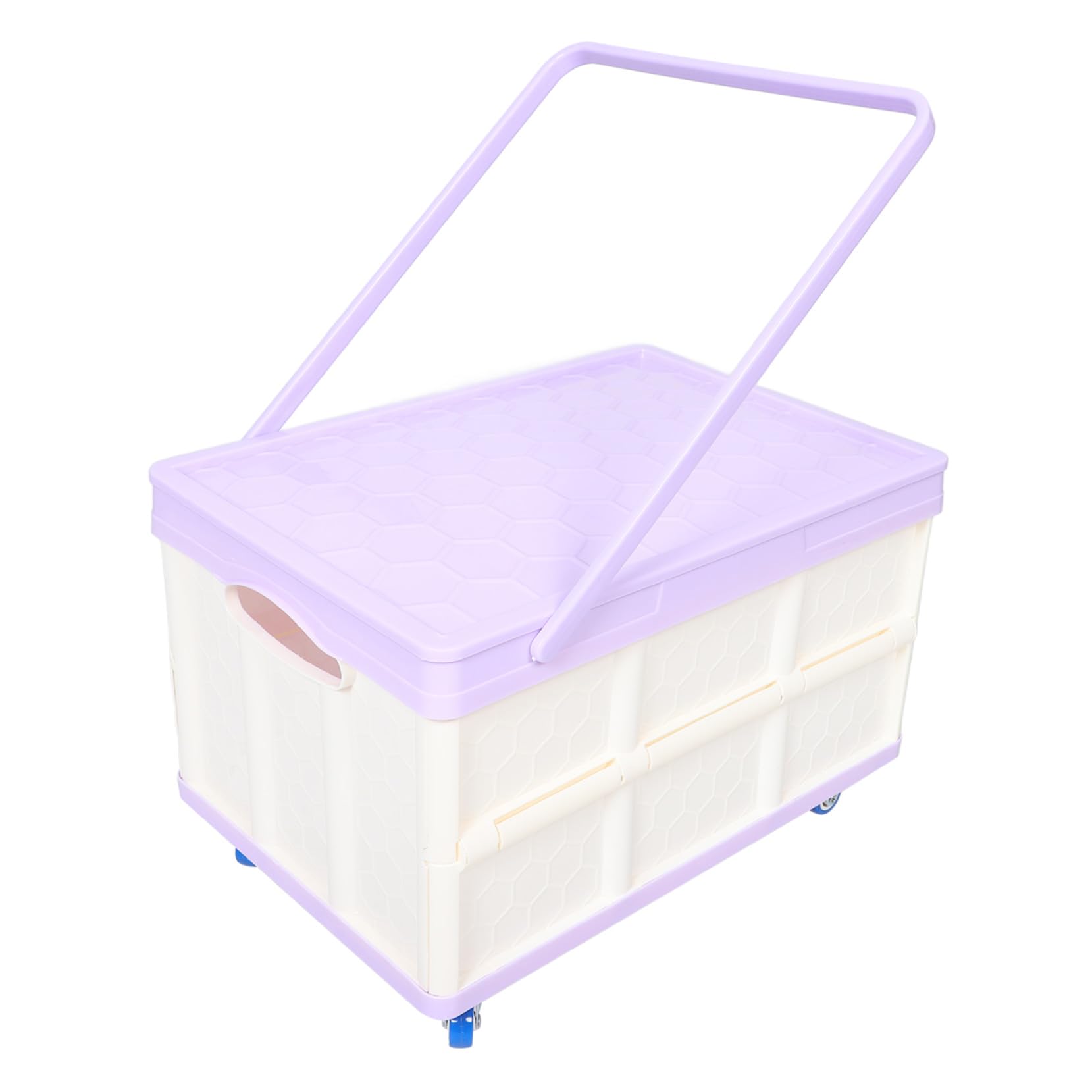 Boîte de rangement pliable à roulettes : chariot de rangement compact, vêtements et accessoires