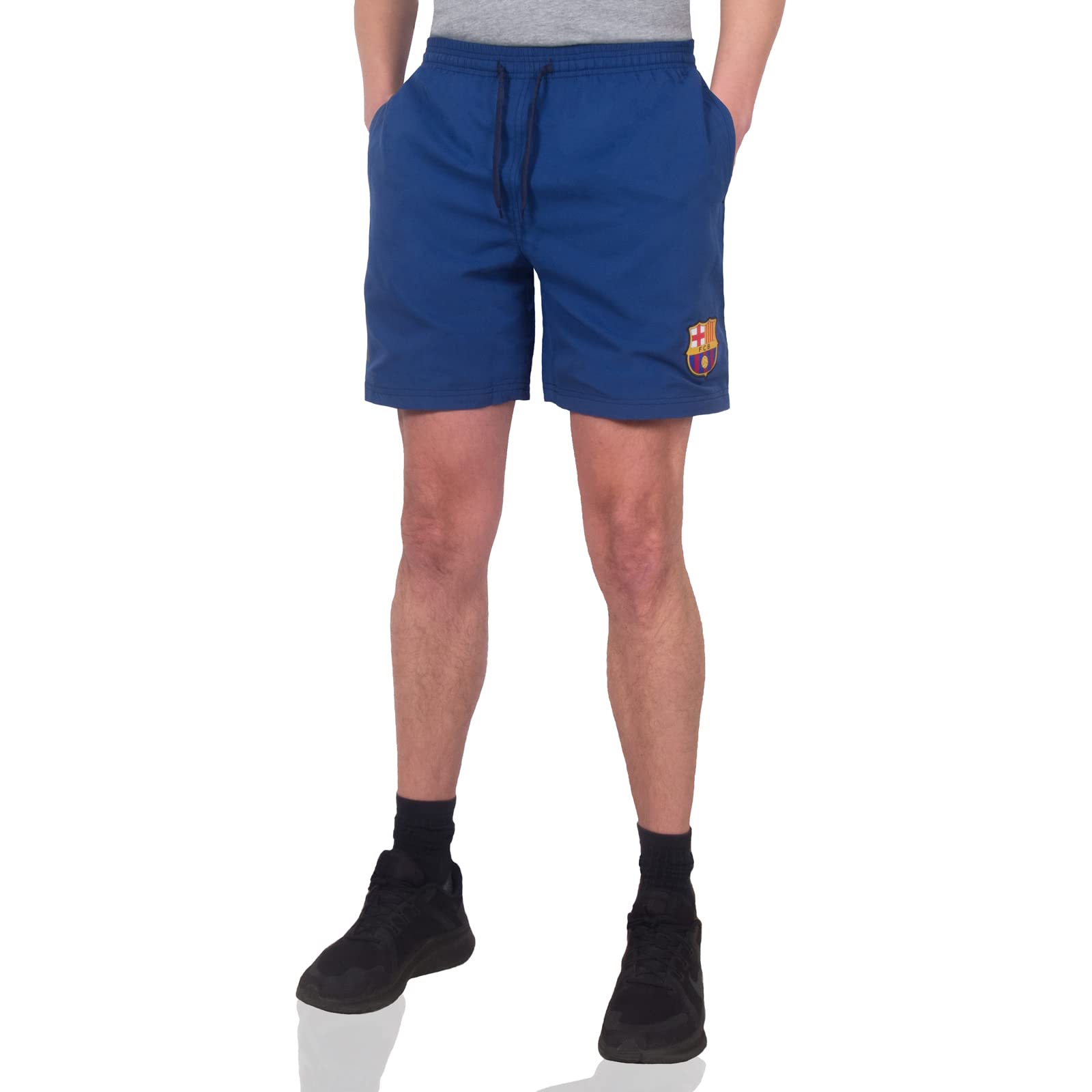 FC Barcelona Official Football Gift Mens Poly Shorts Blue XXL