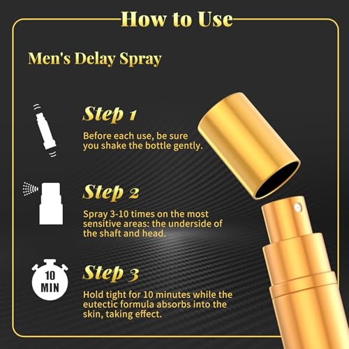 desensitized delay sprayer for long last men sex novelties fast-acting formula sex sprays for climax control in bed sexual enhancers last longer sex supplement for him 034 fl oz